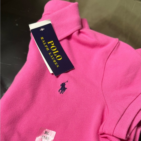 Polo Ralph Lauren Pink Kids Extra Large Shirt (16) - Picture 2 of 8